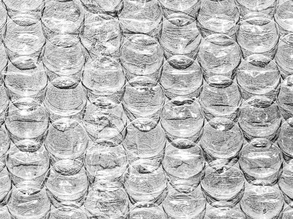 A perfect rectangle of bubble wrap.